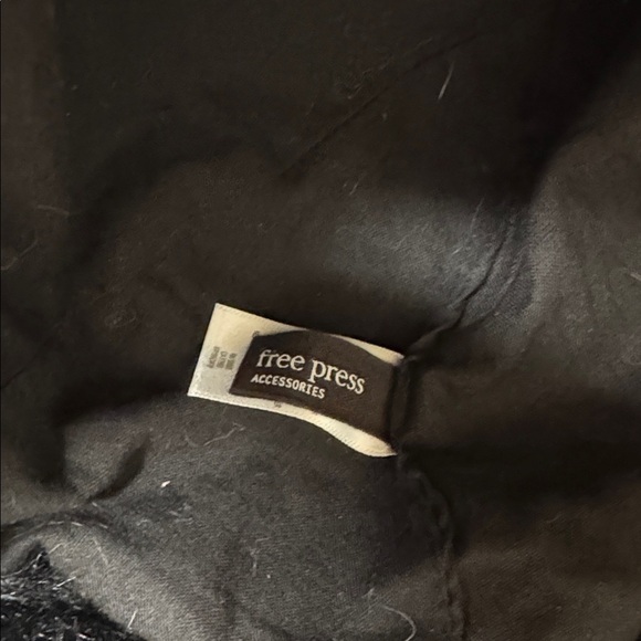 Free Press Black Faux Fluffy Fur Bucket Hat